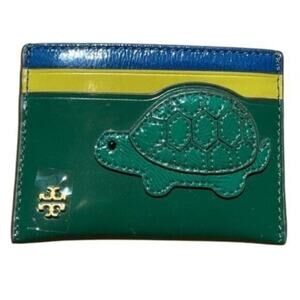 Tory Burch Turtle Card Case New!